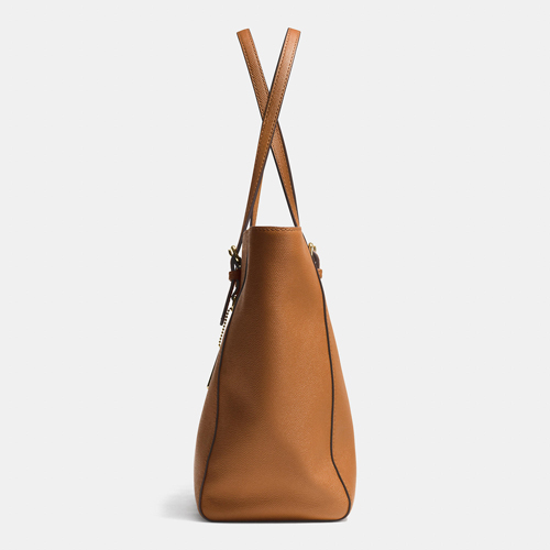 Turnlock Tote In Crossgrain Leather | Women